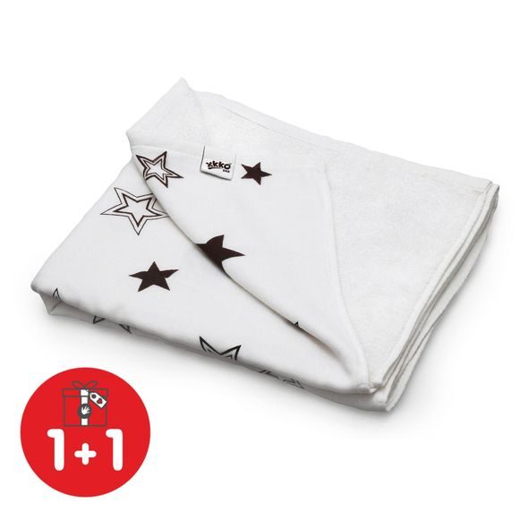 KIKKO XKKO BMB BAMBUSOVÁ DEKA XKKO BMB NATURAL BROWN STARS 130X70CM - DĚTSKÉ DEKY PRO MIMINKA - SPINKÁNÍ
