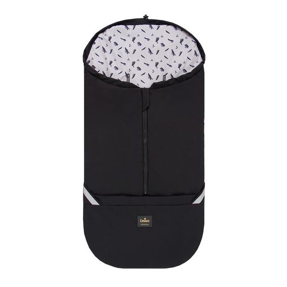 EMITEX FUSAK 2V1 COCOON SOFTSHELL BLACK + CRAZY NOTES - FUSAKY DO KOČÁRKU - KOČÁRKY A PŘÍSLUŠENSTVÍ