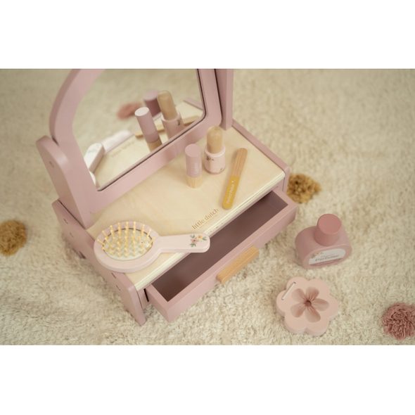 LITTLE DUTCH TOALETNÍ STOLEČEK DŘEVĚNÝ PINK - LITTLE DUTCH - PRO DĚTI
