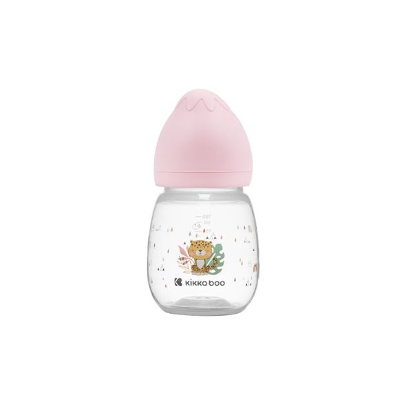 KIKKABOO KOJENECKÁ LÁHEV 180ML 3M+ SAVANNA PINK - FLAŠTIČKY HRNČEKY - KRMENÍ