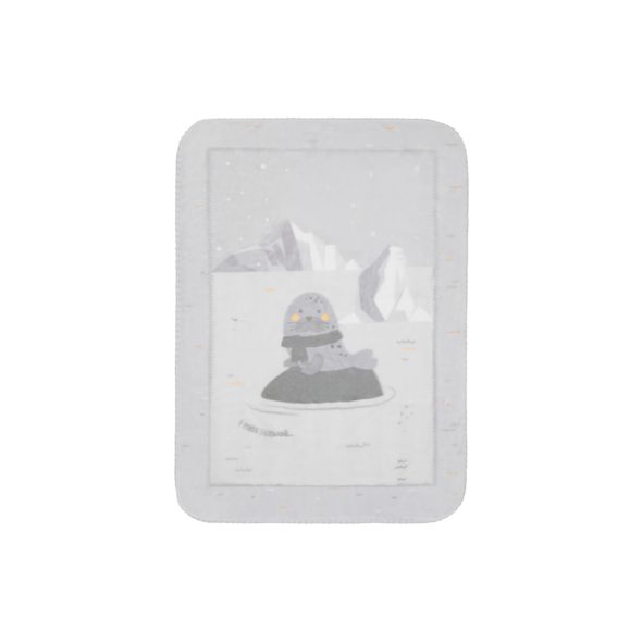 KIKKABOO DĚTSKÁ DEKA SUPER SOFT 140X110 CM SEALLY ME - DĚTSKÉ DEKY PRO MIMINKA - SPINKÁNÍ