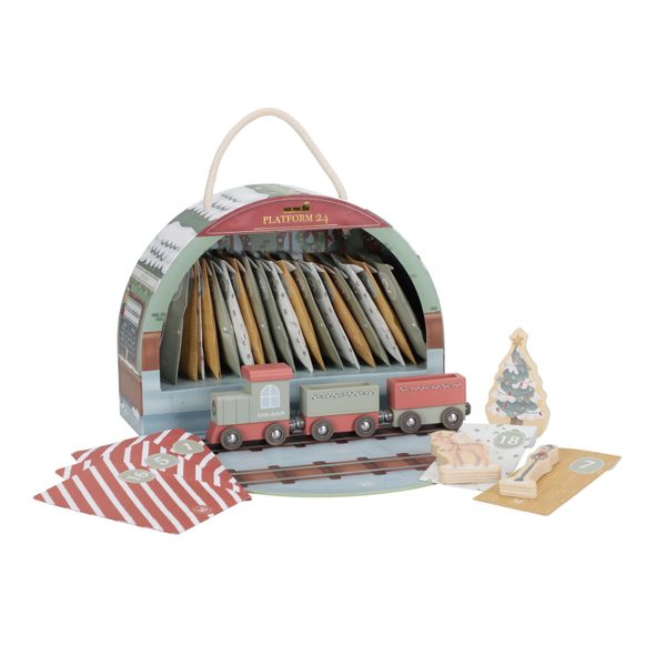 LITTLE DUTCH ADVENTNÍ KALENDÁŘ VLAKOVÉ NÁDRAŽÍ - LITTLE DUTCH - PRO DĚTI