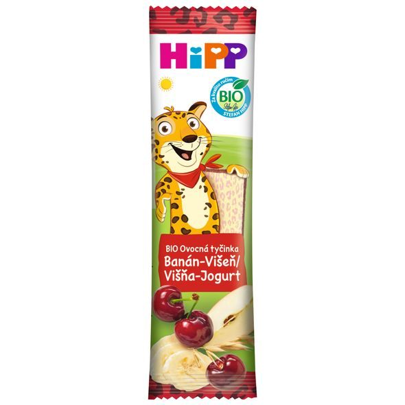 HIPP BIO OPLATKA BANÁN-VIŠEŇ-JOGURT - TYČINKY/SUŠENKY - KRMENÍ