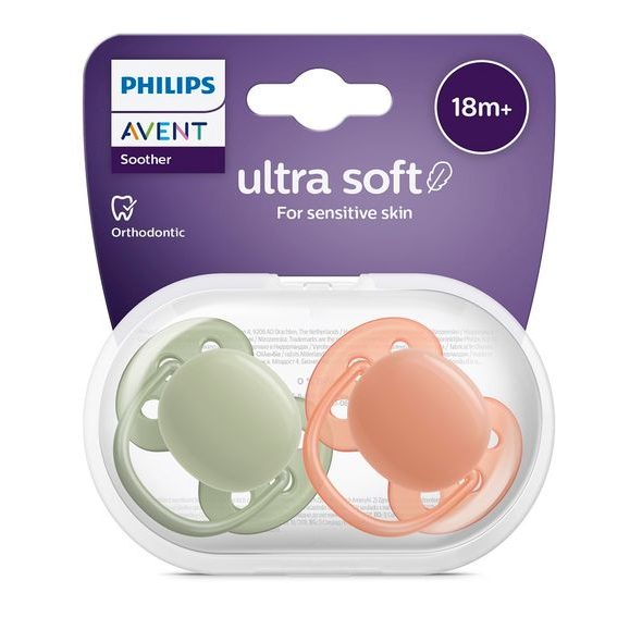 PHILIPS AVENT ŠIDÍTKO ULTRASOFT PREMIUM NEUTRAL 18M+, 2 KS - ŠIDÍTKA A DOPLŇKY - KRMENÍ