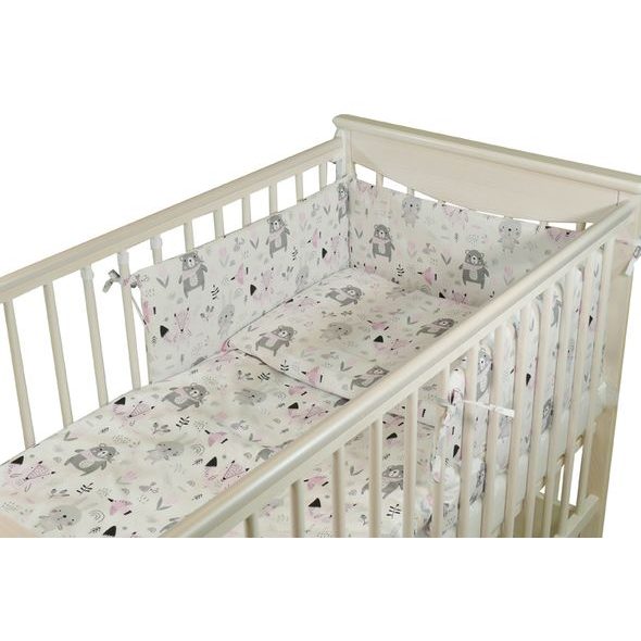 TOMI POVLEČENÍ K5 TISK ZAJÍC ŠEDÝ - POVLEČENÍ DO POSTÝLKY - SPINKÁNÍ