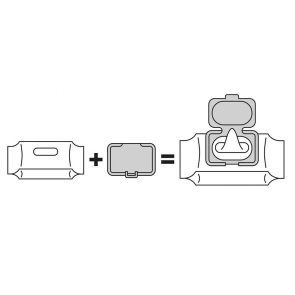 DOOKY UZÁVĚR NA VLHČENÉ UBROUSKY GREY CARD 1KS - POUZDRA NA UBROUSKY - PŘEBALOVÁNÍ