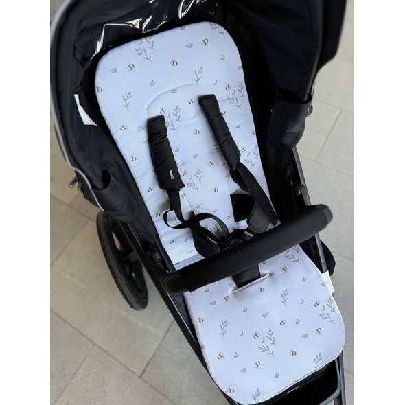 EMITEX PODLOŽKA EDGE LITTLE BEE + LIGHT YELLOW - PODLOŽKY DO KOČÁRKU - KOČÁRKY A PŘÍSLUŠENSTVÍ