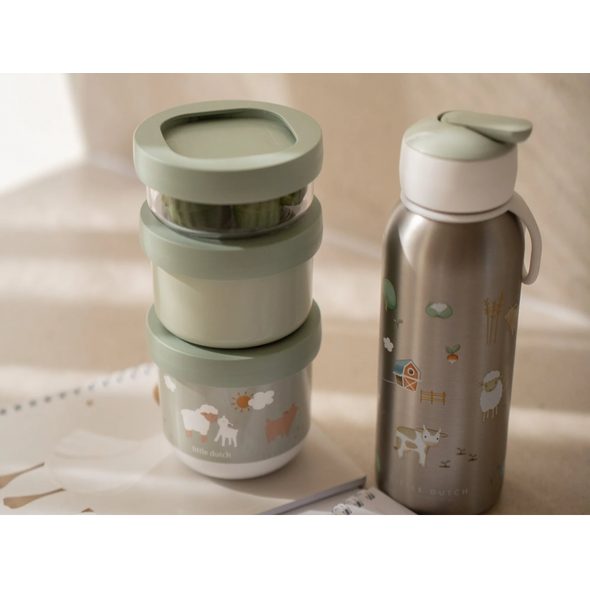 LITTLE DUTCH KELÍMKY NA SVAČINU STOHOVACÍ 3 KS FARMA - KRABIČKY NA SVAČINU - KRMENÍ