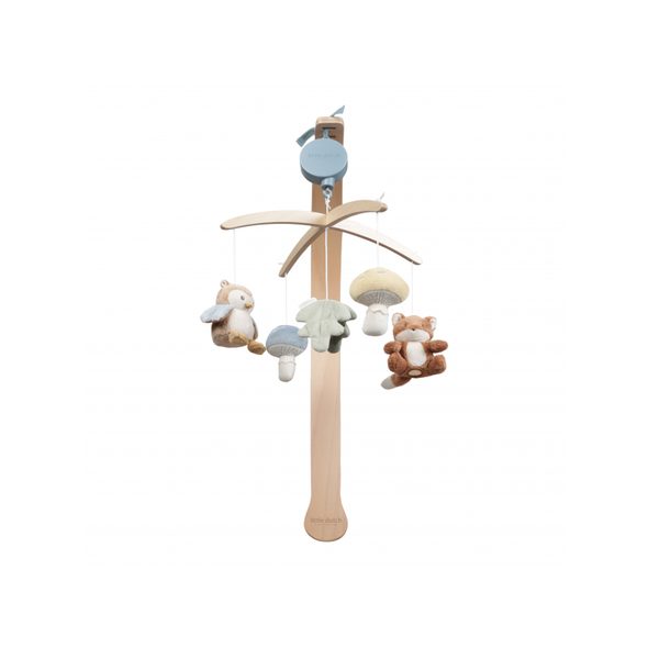 LITTLE DUTCH HUDEBNÍ KOLOTOČ DŘEVĚNÝ FOREST FRIENDS - KOLOTOČE NA POSTÝLKU - PRO DĚTI