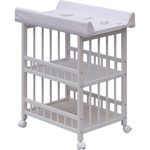 SCARLETT PŘEBALOVACÍ PULT JÁŠ BÍLÝ OSLÍK BÍLÝ - PŘEBALOVACÍ PULTY - PŘEBALOVÁNÍ