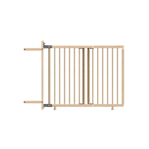 BABY DAN VYSOKÁ DŘEVĚNÁ ZÁBRANA MONA SE SVORKAMI K ZÁBRADLÍ, 74,5-114 CM, V.81CM - BEZPEČNOST DĚTÍ V DOMÁCNOSTI - KOUPÁNÍ A ZDRAVÍ