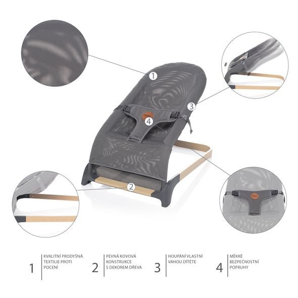 ZOPA LEHAČKA MIURA AIR - LEHÁTKA A HOUPADLA - SPINKÁNÍ