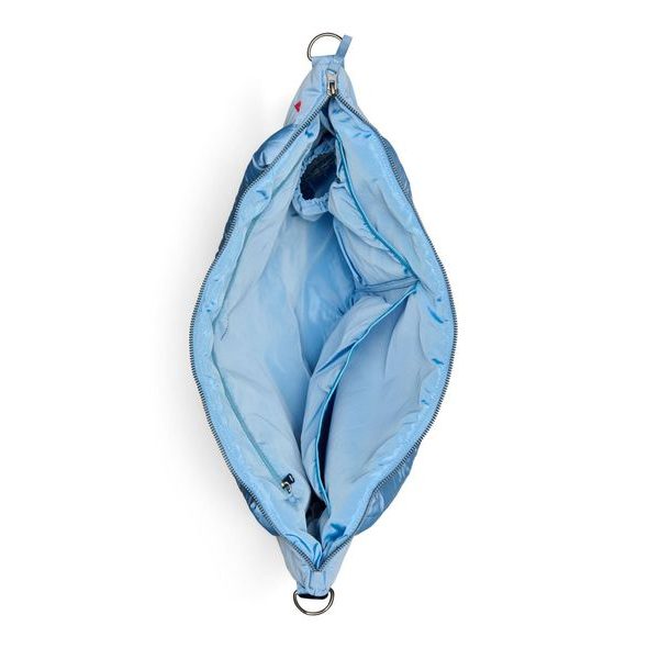 STUDIO NOOS PUFFY DIAPER BAG PŘEBALOVACÍ TAŠKA LIGHT BLUE HEARTS - PŘEBALOVACÍ TAŠKY - KOČÁRKY A PŘÍSLUŠENSTVÍ