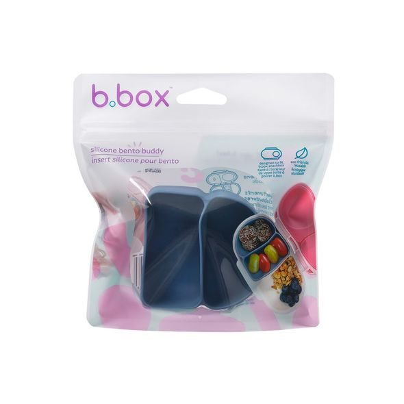B.BOX SILIKONOVÝ ORGANIZÉR DO MALÉHO BOXU - MODRÝ - USKLADNĚNÍ JÍDLA - KRMENÍ