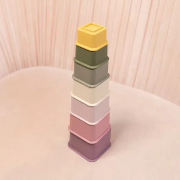 ZOPA SILIKONOVÉ STOHOVACÍ KALÍŠKY - STOHOVACÍ HRAČKY - PRO DĚTI