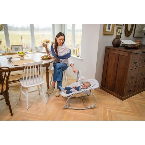 MOMI VIBRAČNÍ LEHÁTKO S MELODIEMI MOMI LAPIS TMAVĚ ŠEDÉ - LEHÁTKA A HOUPADLA - SPINKÁNÍ