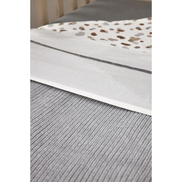 MEYCO DEKA RIB - GREY MELANGE - DĚTSKÉ DEKY PRO MIMINKA - SPINKÁNÍ