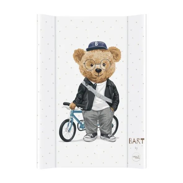 CEBA PODLOŽKA PŘEBALOVACÍ 2-HRANNÁ S PEVNOU DESKOU (50X70) COMFORT FLUFFY PUFFY BART - PŘEBALOVACÍ PODLOŽKY - PŘEBALOVÁNÍ