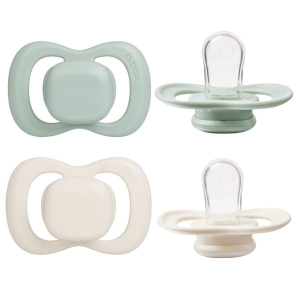 B.BOX DUDLÍKY SILIKONOVÉ DO 6M, 2KS - SAGE/VANILLA - ŠIDÍTKA A DOPLŇKY - KRMENÍ