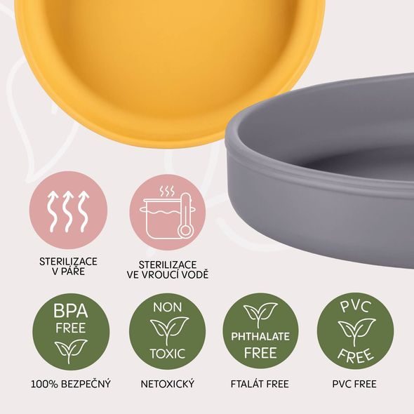 ZOPA SILIKONOVÝ TALÍŘEK - MISKY, TALÍŘKY A PODLOŽKY - KRMENÍ