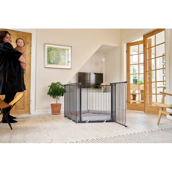 BABY DAN UNIVERZÁLNÍ OHRÁDKA BABYDAN COMBIFIT 5STRANNÁ OHRÁDKA, ČERNÁ - OHRÁDKY - KOUPÁNÍ A ZDRAVÍ