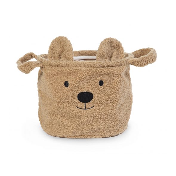 CHILDHOME KOŠ NA HRAČKY TEDDY 25X20X20 CM - BOXY NA HRAČKY - SPINKÁNÍ