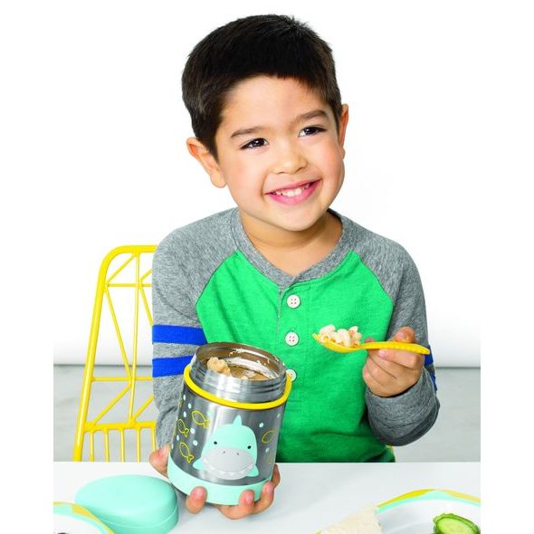 SKIP HOP ZOO TERMOSKA NA JÍDLO S VIDLIČKOU - ŽRALOK 12M+ - TERMOOBALY A TERMOSKY - KRMENÍ