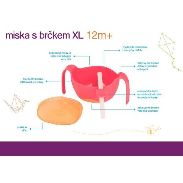B.BOX MISKA S BRČKEM XL - MISKY, TALÍŘKY A PODLOŽKY - KRMENÍ