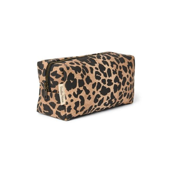 STUDIO NOOS COTTON POUCH KABELKA BROWN LEOPARD - ORGANIZÉRY A KOŠÍKY - KOČÁRKY A PŘÍSLUŠENSTVÍ