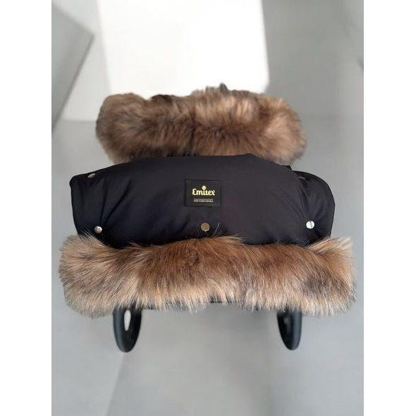 EMITEX RUKÁVNÍK LUXURY SOFT CHOCOLATE - RUKÁVNÍKY NA KOČÁREK - KOČÁRKY A PŘÍSLUŠENSTVÍ