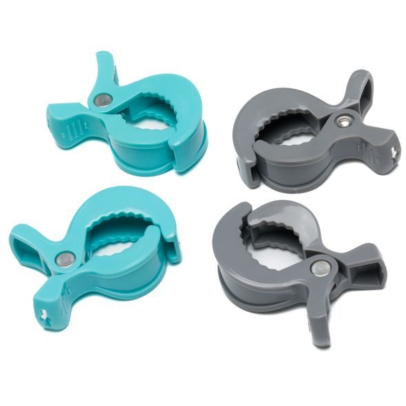 FILLIKID KOLÍČKY NA KOČÁREK 4 KUSY GREY/MINT - HÁČKY, POPRUHY A KOLÍČKY - KOČÁRKY A PŘÍSLUŠENSTVÍ