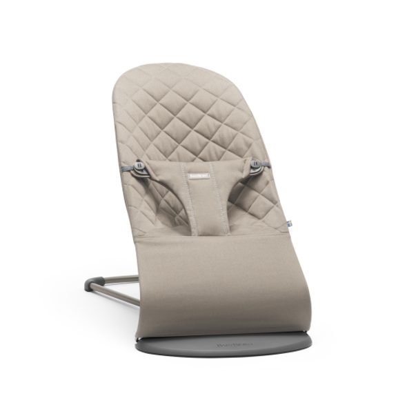 BABYBJORN LEHÁTKO BABYBJORN BOUNCER BLISS SAND GREY WOVEN TM.ŠEDÁ KONSTRUKCE - LEHÁTKA A HOUPADLA - SPINKÁNÍ