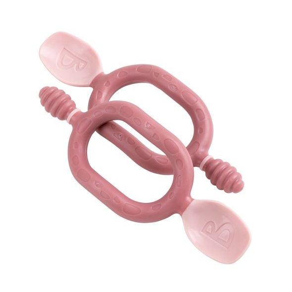 BIBADO DIPPIT MULTIFUNKČNÍ LŽIČKA 2V1 2 KS BLUSH - LŽIČKY A PŘÍBORY - KRMENÍ