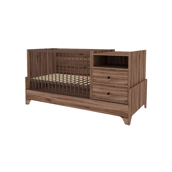 KOMBI POSTÝLKA FAKTUM NEST WALNUT 70X - DŘEVĚNÉ POSTÝLKY - SPINKÁNÍ