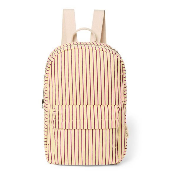 STUDIO NOOS POPLIN MIDI BACKPACK BATŮŽEK PŘEDNÍ KAPSA BUTTER YELLOW STRIPPED - DOPLŇKY - PRO MAMINKY
