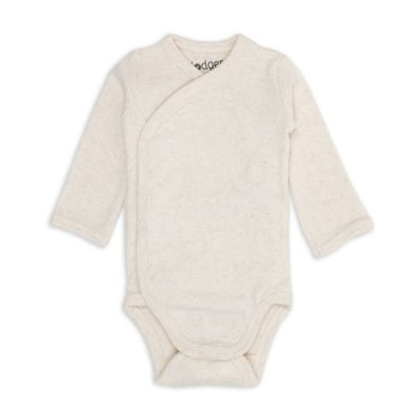 LODGER BODY S DLOUHÝM RUKÁVEM MELANGE BIRCH VEL. 80 - BODY - PRO DĚTI