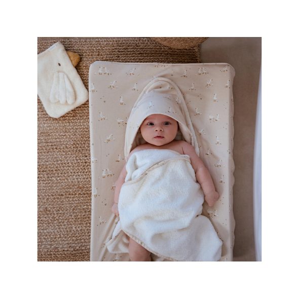 LITTLE DUTCH DÁRKOVÁ SADA S OSUŠKOU HUSA NEWBORN NATURALS - OSUŠKY A DĚTSKÉ ŽUPANY - KOUPÁNÍ A ZDRAVÍ