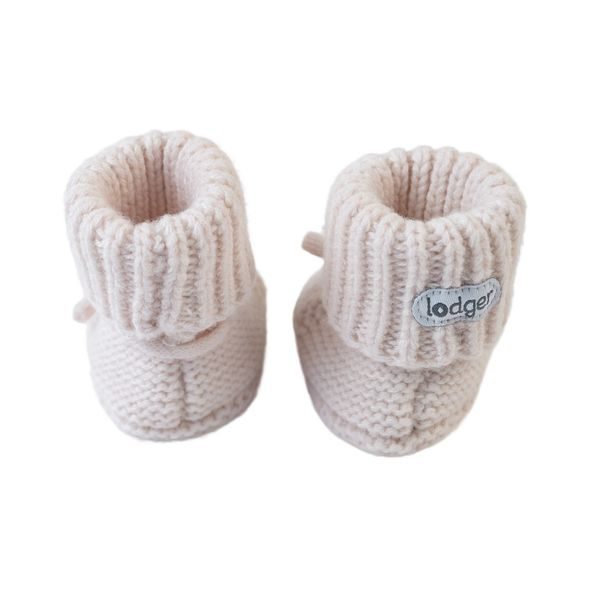 LODGER SLIPPER FOLKLORE MERINO WOOL BIRCH 0 - 6 MĚSÍCŮ - KOJENECKÉ CAPÁČKY - PRO DĚTI