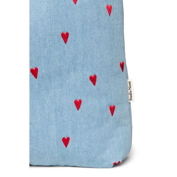 STUDIO NOOS DENIM MOM BAG BLUE HEARTS - PŘEBALOVACÍ TAŠKY - KOČÁRKY A PŘÍSLUŠENSTVÍ