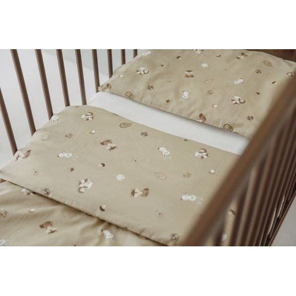 MEYCO POVLEČENÍ 100X135 - FOREST ANIMALS SAND - POVLEČENÍ DO POSTÝLKY - SPINKÁNÍ