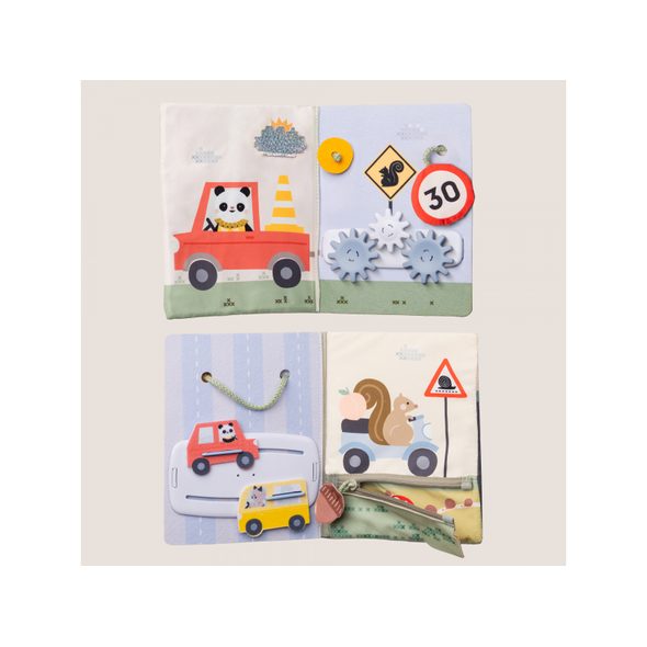 TAF TOYS KNÍŽKA S AKTIVITAMI DO AUTA BUSY BOOK - HRAČKY DO AUTA - PRO DĚTI