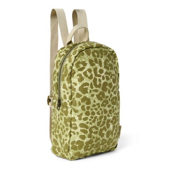 STUDIO NOOS COTTON MINI BACKPACK GREEN LEOPARD - PRO PŘEDŠKOLÁKY - PRO DĚTI