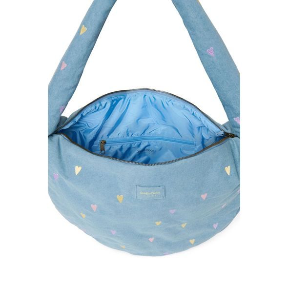 STUDIO NOOS DENIM CROSS BODY BAG | HEARTS LIGHT BLUE HEARTS - DOPLŇKY - PRO MAMINKY