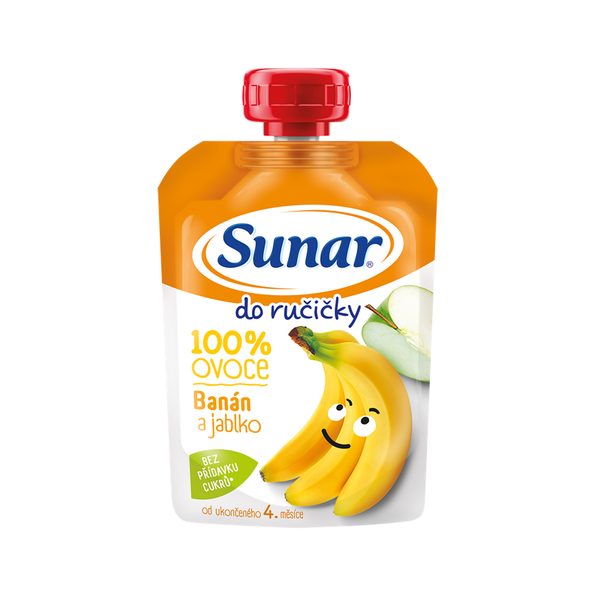 SUNAR DO RUČIČKY BANÁN, JABLKO 100G - KAPSIČKY - KRMENÍ