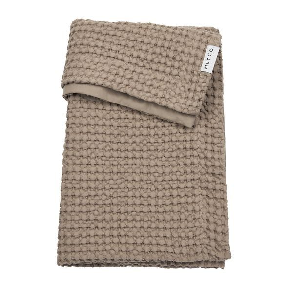 MEYCO DEKA WAFFLE BAVLNA - TAUPE - DĚTSKÉ DEKY PRO MIMINKA - SPINKÁNÍ