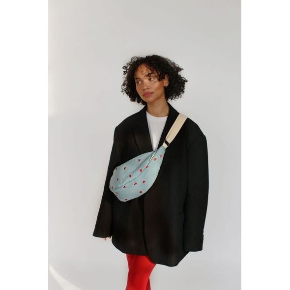 STUDIO NOOS DENIM ADULT FANNY KABELKA BLUE HEARTS - DOPLŇKY - PRO MAMINKY