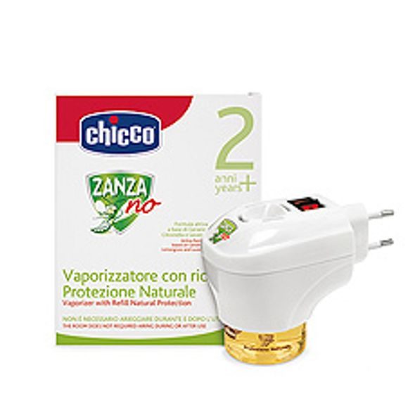 CHICCO ZANZA NO PROTI KOMÁRŮM ODPAŘOVAČ ELEKTRICKÝ S NÁPLNÍ 31ML - BEZPEČNOST DĚTÍ V DOMÁCNOSTI - KOUPÁNÍ A ZDRAVÍ