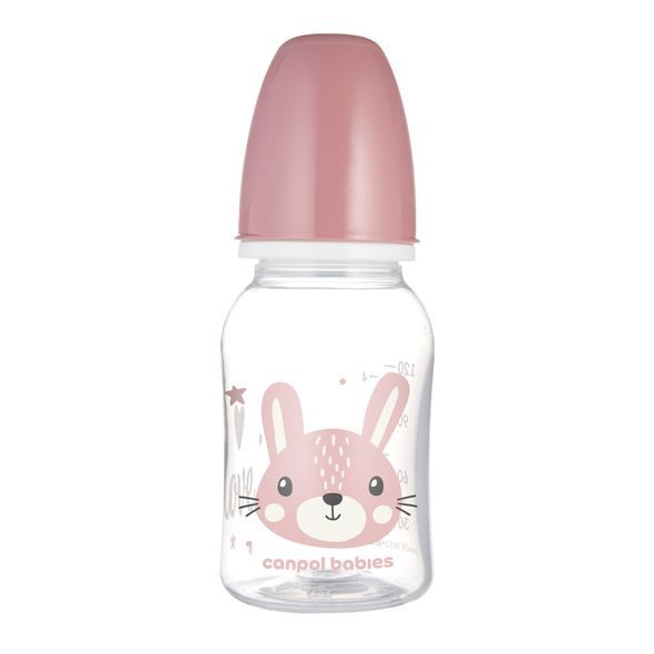 CANPOL BABIES LAHEV ÚZKOHRDLÁ CUTE ANIMALS 120ML ZAJÍC - KOJENECKÉ LAHVE - KRMENÍ