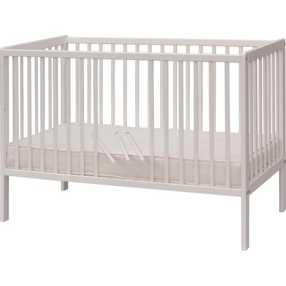 SCARLETT DĚTSKÁ POSTÝLKA SCARLETT DOMINIK - BÍLÁ (BOROVICE) - VYNDAVACÍ PŘÍČKY - 120 X 60 CM - DŘEVĚNÉ POSTÝLKY - SPINKÁNÍ