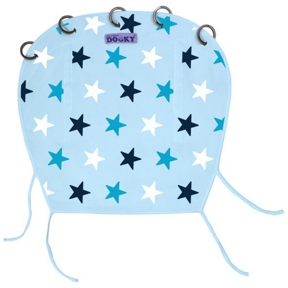 DOOKY DESIGN CLONA BABY BLUE / BLUE STARS - STŘÍŠKY A STÍNÍTKA - AUTOSEDAČKY A PŘÍSLUŠENSTVÍ